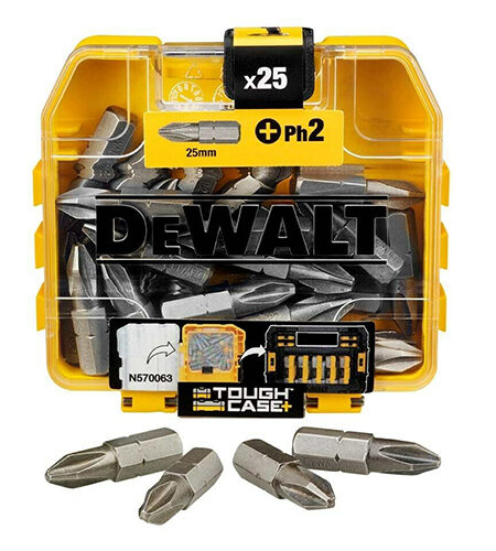 DeWalt DT71522-QZ PZ2 csavarhúzó bitkészlet, 25 mm, 25 db, Flip-Top tokban