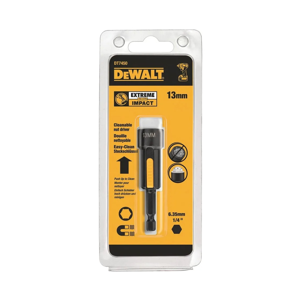 DeWalt DT7450 EXTREME IMPACT Easy Clean dugókulcs 13 x 75 mm DeWalt DT7450 EXTREME IMPACT Easy Clean dugókulcs 13 x 75 mm