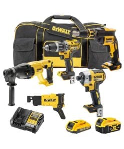 DeWalt DTSETGS 18V Akkus Szerszámkészlet Gipszkartonozáshoz és Általános Munkákhoz (4 Gép)