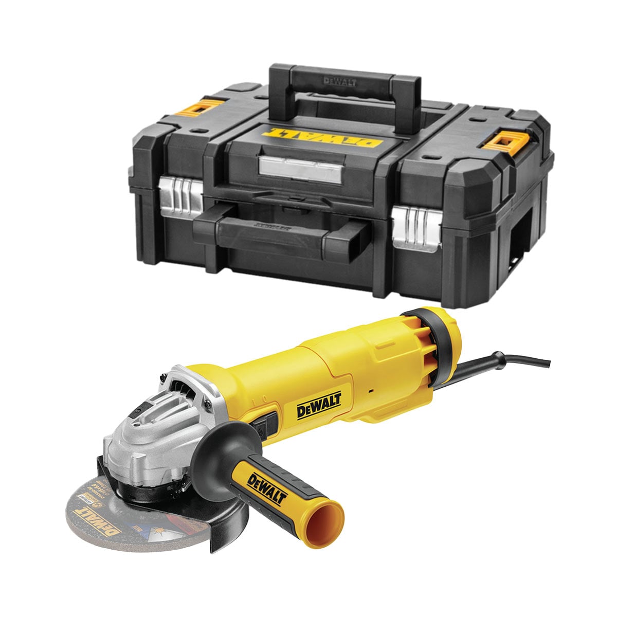 DeWalt DWE4217KT-QS Sarokcsiszoló 1200W 125 mm kofferrel DeWalt DWE4217KT-QS Sarokcsiszoló 1200W 125 mm kofferrel