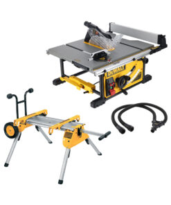 DeWalt DWE7492-QS Asztali Körfűrész 250 mm DE7400 Gurulós Állvánnyal