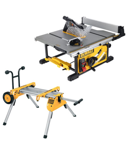 DeWalt DWE7492-QS Asztali Körfűrész 250 mm Gurulós Állvánnyal (DE7400)