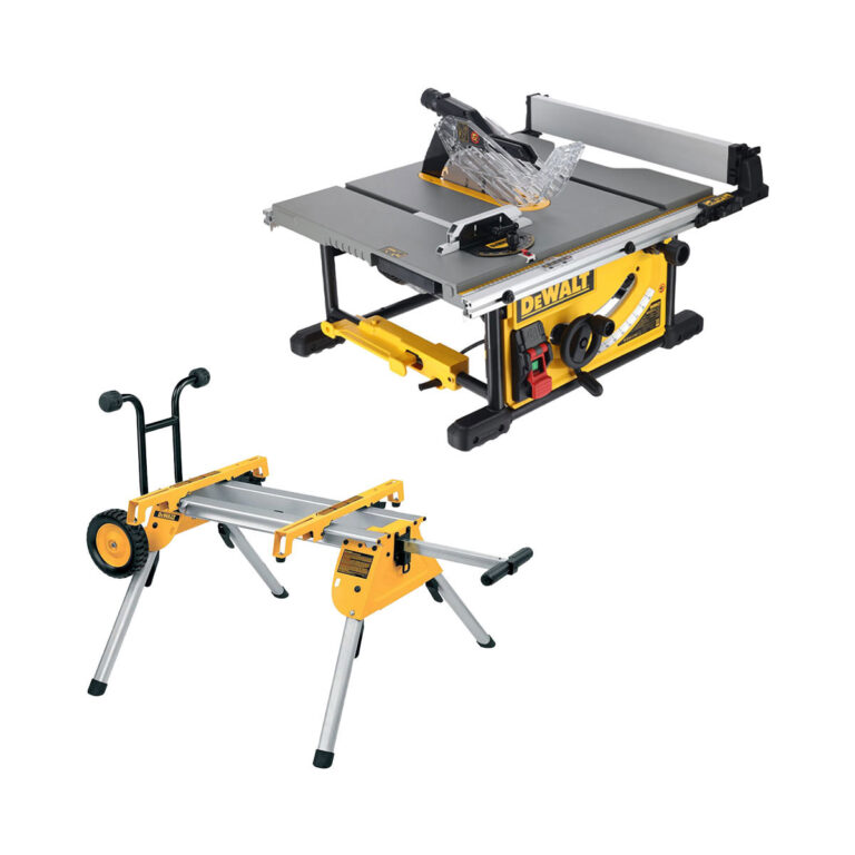 DeWalt DWE7492-QS Asztali Körfűrész 250 mm Gurulós Állvánnyal (DE7400)