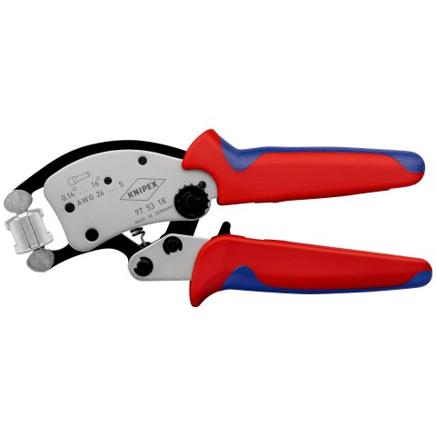 Knipex 97 53 18 négyzetes érvéghüvely préselő fogó 0,14-16 mm²