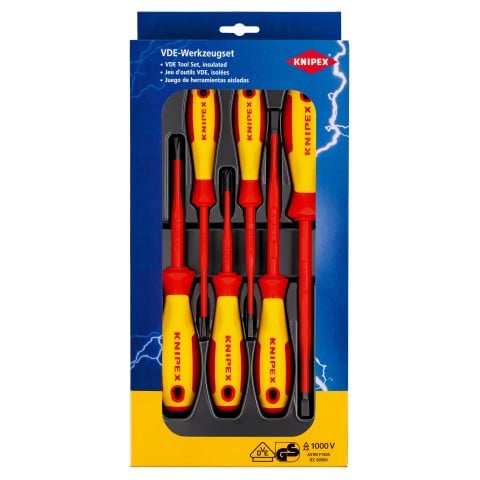 Knipex 1000 V SLIM szigetelt csavarhúzó készlet, 6 részes