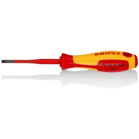 Knipex 98 25 01 SLS VDE Szigetelt PZ1x80mm Vékonyított Csavarhúzó
