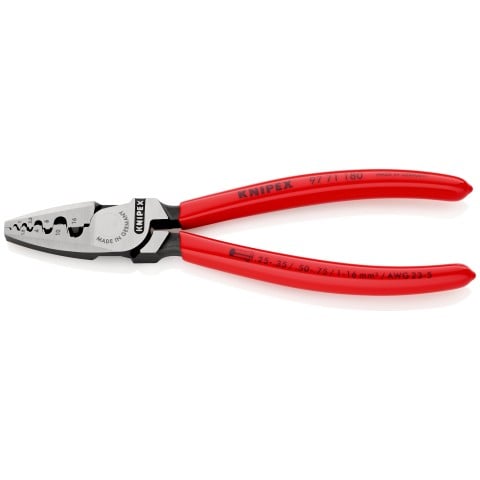 Knipex 97 71 180 Érvéghüvely Préselő Fogó 0,25-16 mm²