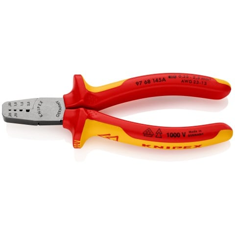 Knipex Érvéghüvely Krimpelő Fogó 0,25-2,5 mm² 1000V