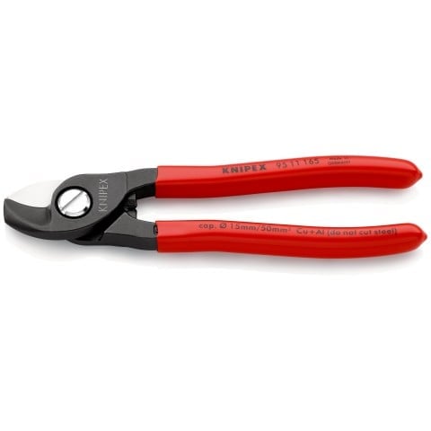 Knipex 95 11 165 Kábelvágó fogó 165mm, 50mm²-ig