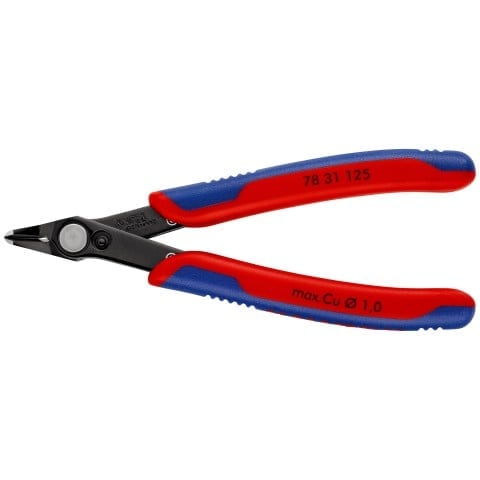 Knipex KNIP78 31 125 Elektronikai Oldalcsípőfogó, Keskeny Fejjel