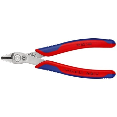 Knipex 78 03 140 Elektronikai Oldalcsípő Fogó, 140 mm, INOX