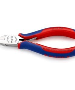 Knipex 77 42 130 Elektronikai Oldalcsípő Fogó, 130mm, Fazetta Nélkül