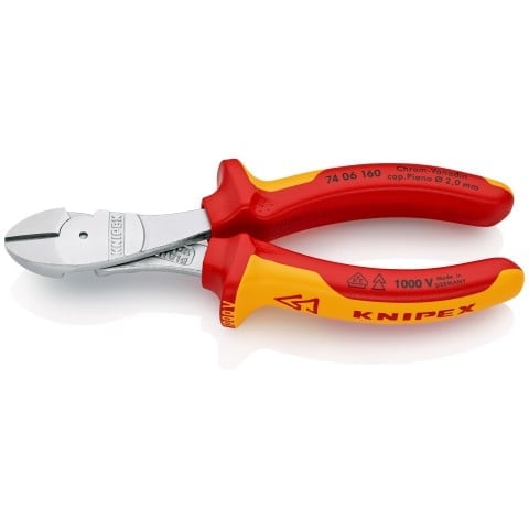 Knipex Erősített Oldalcsípő Fogó 160mm, 1000V VDE