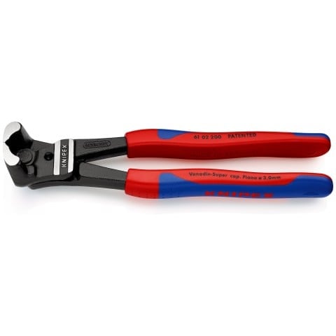 Knipex 61 02 200 Homlokcsípő fogó, 200 mm, 3 mm vasdrót vágás