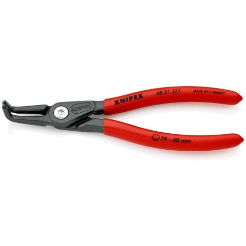 Knipex 48 21 J21 Belső Seegerfogó, Hajlított, 165 mm