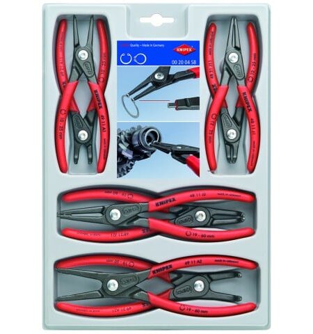 Knipex Seegergyűrű Fogó Készlet, 8 darabos