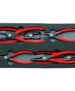 Knipex Seger gyűrű fogó készlet, 6 darabos, PUR betétben