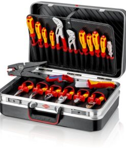 Knipex 1000V Elektromos Szerszámkészlet, 20 részes, ABS kofferben