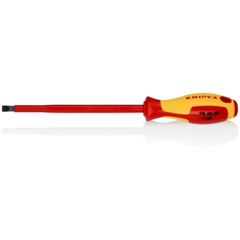 Knipex Lapos csavarhúzó 8,0x180 mm 1000V szigetelt