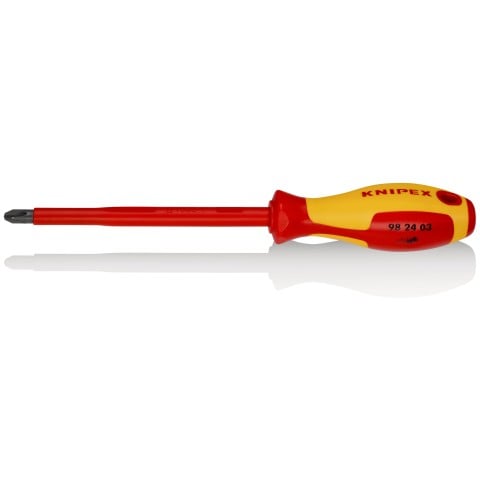Knipex 1000V Szigetelt PH3 Kereszthornyú Csavarhúzó, 155mm