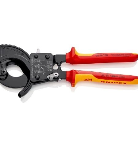KNIPEX 95 36 250 Racsnis Kábelvágó, 250 mm, 240 mm² / Ø 32 mm