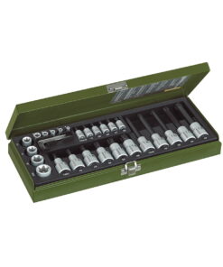 Proxxon Torx dugókulcs készlet 1/4" + 1/2", TX8–TX60, 29 részes (PX23103)