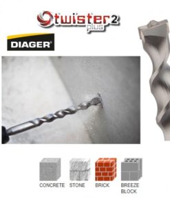 Diager TWISTER SDS-PLUS Betonfúró Szár 10x160/100mm