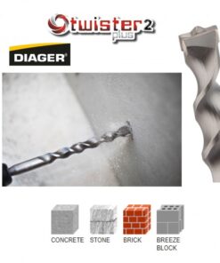 Diager TWISTER SDS-PLUS Betonfúró szár 12x160/100mm