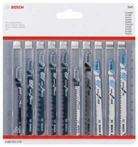 BOSCH Szúrófűrészlap Készlet Fa és Fém Vágásához, 10 részes