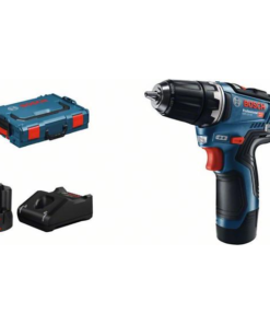Bosch GSR 12V-35 Akkus Fúró-csavarozó Szett L-BOXX-szal, 2x 3,0 Ah Akkuval