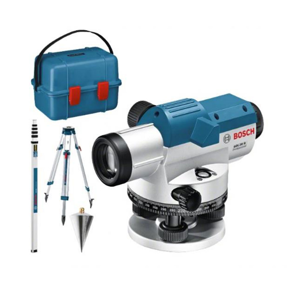 Bosch GOL 20G optikai szintező készlet BT 160 állvánnyal és GR 500 mérőléccel Bosch GOL 20G optikai szintező készlet BT 160 állvánnyal és GR 500 mérőléccel
