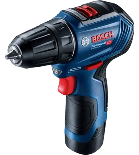 Bosch GSR 12V-30 akkus fúró-csavarozó, 2x2,0 Ah akkuval, kofferben