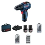 Bosch GSR 12V-30 Akkus Fúró-csavarozó, 2x2Ah akkuval, kofferrel és tartozékokkal