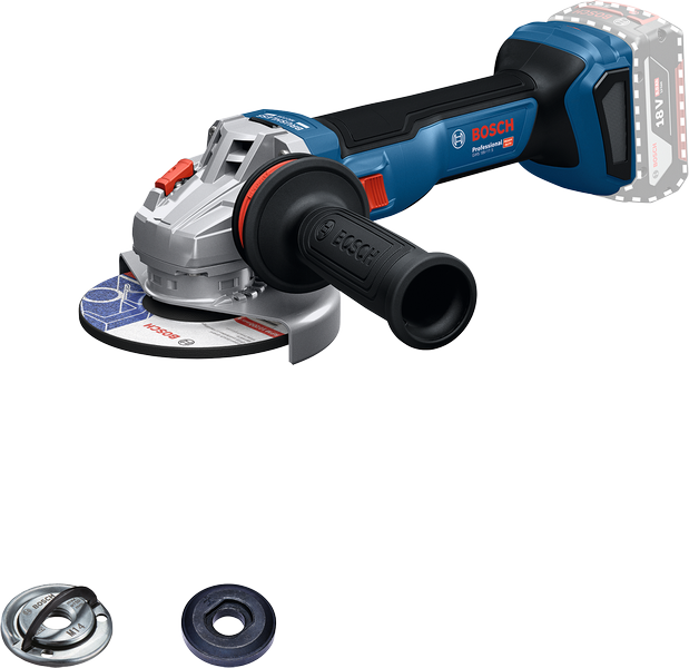 Bosch GWS 18V-11 S Akkus Sarokcsiszoló, 18V, 125mm