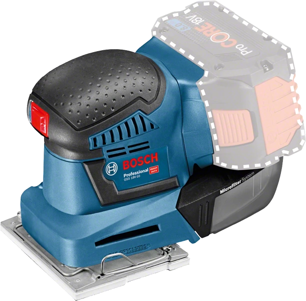 Bosch GSS 18V-10 Akkus Rezgőcsiszoló