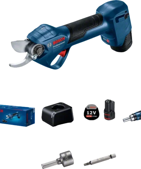 Bosch PRO PRUNER Akkus Metszőolló, 4500 vágás/feltöltés
