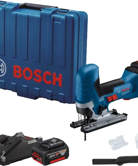 Bosch GST 185-LI Akkus Szúrófűrész, 2x4,0 Ah akkuval, kofferben