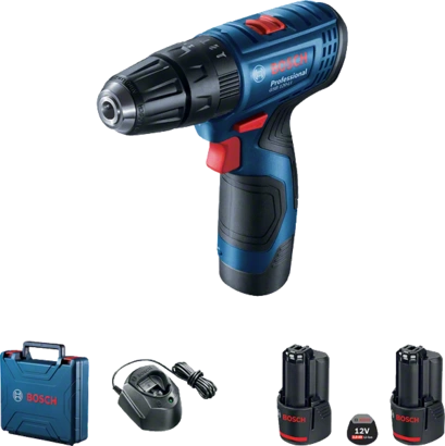 Bosch GSB 120 Akkus Ütvefúró-csavarozó, 2x2,0 Ah akkumulátorral, kofferben