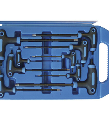 BGS T-markolatú Torx kulcskészlet, T10-T50, 9 darabos