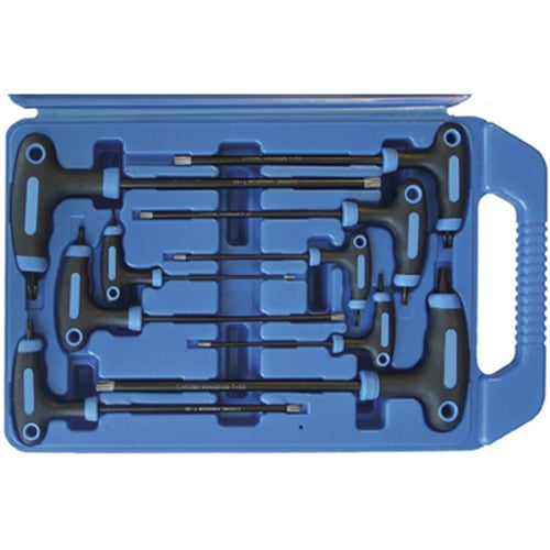 BGS T-markolatú Torx kulcskészlet, T10-T50, 9 darabos