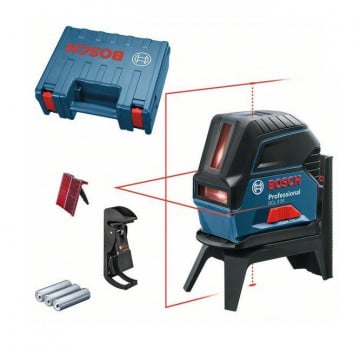 Bosch GCL 2-50 Keresztlézer szett RM1 és BM3 tartóval, AA elemes