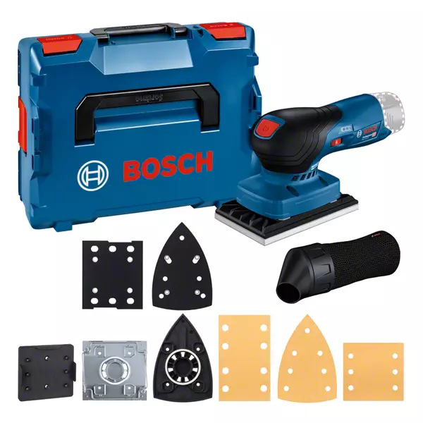 Bosch GSS 12V-13 Akkumulátoros Vibrációs Csiszoló, Solo, L-Boxx