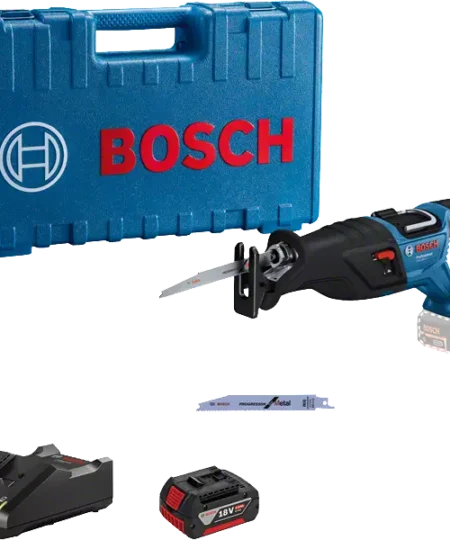 Bosch GSA 185-LI Akkus Szablyafűrész 18V 5.0Ah akkuval, fém kofferben
