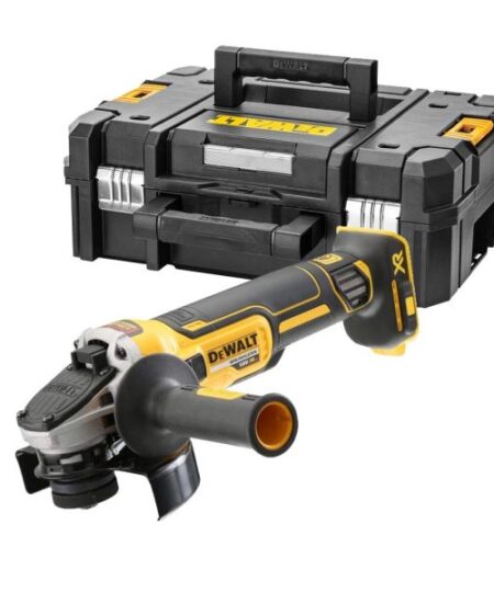 DeWalt DCG405NT-XJ 18V XR Akkus Szénkefe Nélküli Sarokcsiszoló 125mm TSTAK II Kofferrel