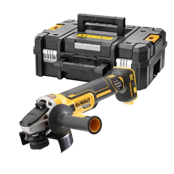 DeWalt DCG405NT-XJ 18V XR Akkus Szénkefe Nélküli Sarokcsiszoló 125mm TSTAK II Kofferrel