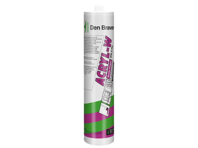 Bostik ZWALUW Akril-W Akril Tömítőanyag, Fehér, 310 ml