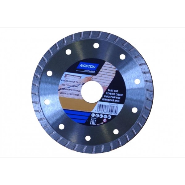 Norton Gyémánt Vágótárcsa Tégla és Cserép Vágásához, 115/125 mm