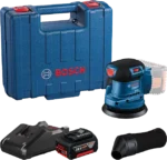 Bosch GEX 185-LI Akkus Excentercsiszoló, 18V (1x4,0 Ah akkuval, kofferben)