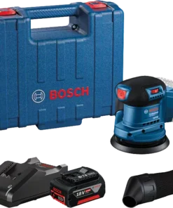 Bosch GEX 185-LI Akkus Excentercsiszoló, 18V (1x4,0 Ah akkuval, kofferben)