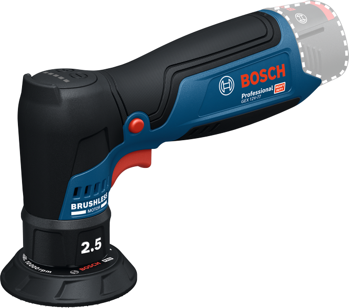 Bosch GEX 12V-77 Akkus Excentercsiszoló, 12V, 77 mm